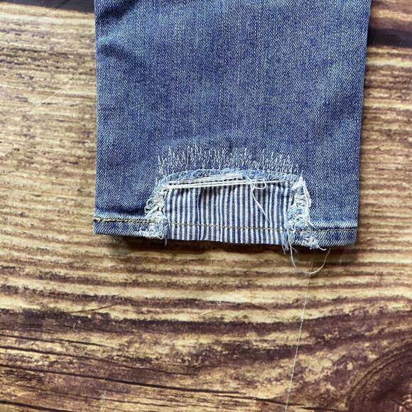 Rag & Bone Jeans Women's Size 27 The Skinny Tomboy Light Wash Patches 32x26 - Picture 4 of 12